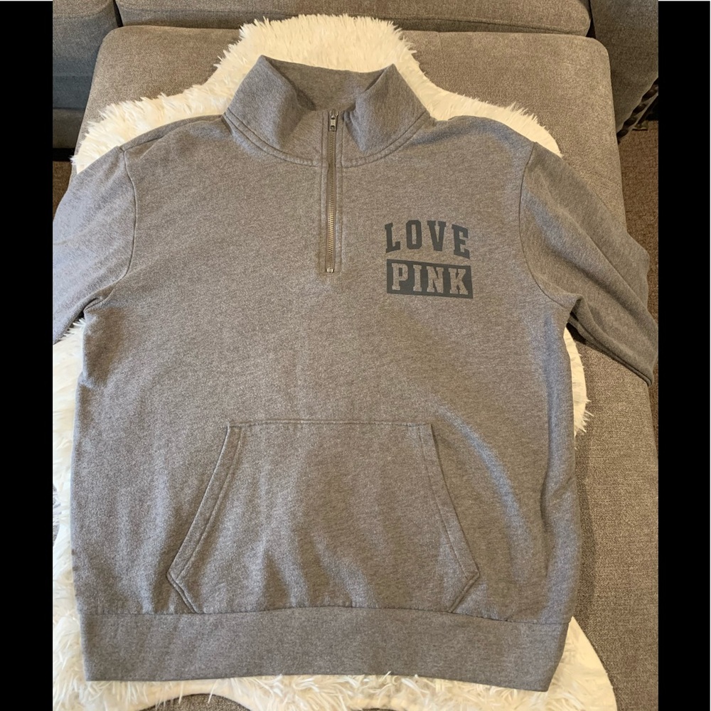 Victoria’s Secret Love Pink Grey sweatshirt With Love Pink Insignia
